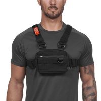 [A Needed]ใหม่ Chest Rig Hip-Hop ผู้ชาย BagFunction OutdoorChest กระเป๋าเสื้อกั๊กยุทธวิธีขนาดเล็กกระเป๋า Streetwear ชายเอวกระเป๋า