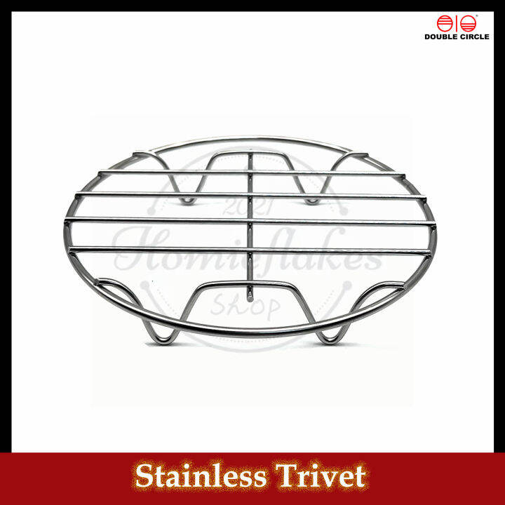 Double Circle Stainless Trivet / Hot Plate Holder Hot Pot Holder SR6 Lazada PH