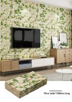 ►✧☜ 10m 3D Wall Sticker Imitation Brick Bedroom Decor Waterproof Self-adhesive Wallpaper For Living Room TV Backdrop Decor