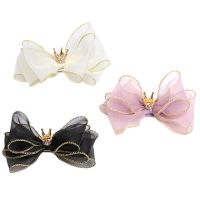 Pet Accessories Three-dimensional Bow Hairpin Crown For All Cats Dog Bow Hairpin Headdress Dog Bows Dog Hair Bows Dog Headdress Cleaning Tools