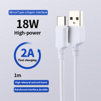 สายชาร์จไอโฟน สายชาร์จเร็ว Micro USB/Lightning/Type C ของแท้  ยาว 1 เมตร ซิงค์ข้อมูลอย่างเสถียร สำหรับ iPhone SE 6 7 8 X XR 11 12 Samsung J3 J5 A83 P8 P30 S8 S4 OPPO Xiaomi Vivo Huawei