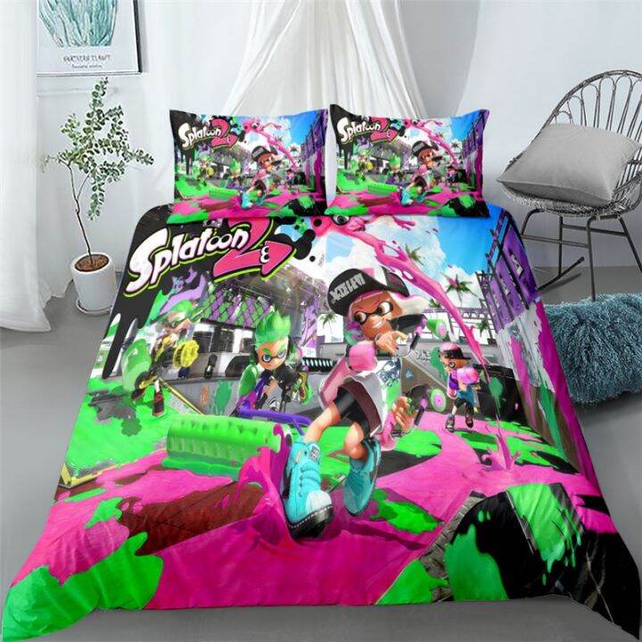 donkey-kong-switch-game-bedding-set-single-twin-double-queen-king-cal-king-size-bed-linen-set