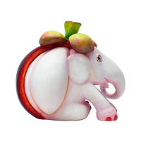 Elephant Parade รูปปั้นช้าง Queen of the fruit  (10cm &amp; 75cm) Original Elephant Parade รูปปั้นช้าง งานทำมือรูปปั้นช้างสีสันสดใส ของที่ระลึกไทย ของขวัญวันเกิด