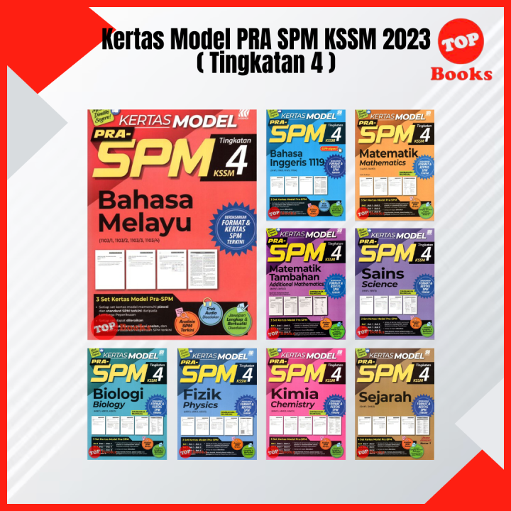 [topbooks Sasbadi] Buku Latihan Kertas Model Pra Spm Tingkatan 4 Kssm