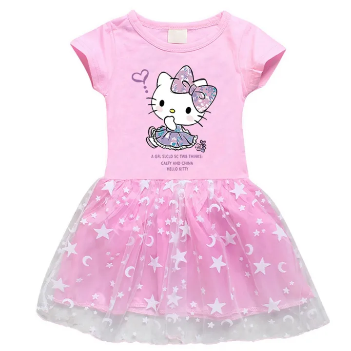 hello kitty birthday dress for kids girls sale 1 2 3 4 5 6 7 8 years ...