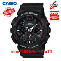 ของแท้ 100% Casio นาฬิกาข้อมือชุดแฟชั่นกีฬาG-SHOCKกันน้ำเรืองแสง GA-120A-1A นักเรียนผู้ชายนาฬิกาอิเล็กทรอนิกส์ จัดส่งพร้อมกล่องคู่มือใบประกันศูน