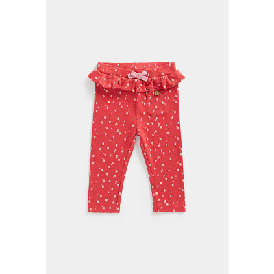 กางเกงเลกกิ้งเด็กผู้หญิง Mothercare Printed Ribbed Leggings CD046