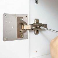 1/4/10x Repair Plate Wear-resistant Wide Application Accessories Cabinet Closet Door Hinge Service