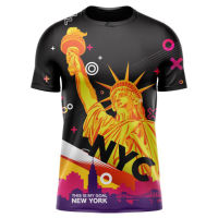 - T SHIRT[KiPgtoshop]  Summer mens fashion new line T SHIRT running T shirt this is my New York