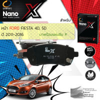 &amp;lt; Compact เกรดท็อป รุ่นใหม่ &amp;gt;&amp;nbsp; ผ้าเบรคหน้า ผ้าดิสเบรคหน้า FORD Fiesta , Feista 4D, 5D ปี 2011-2016 Compact NANO X DEX 739 ปี 11,12,13,14,15,16, 54,55,56,58,59