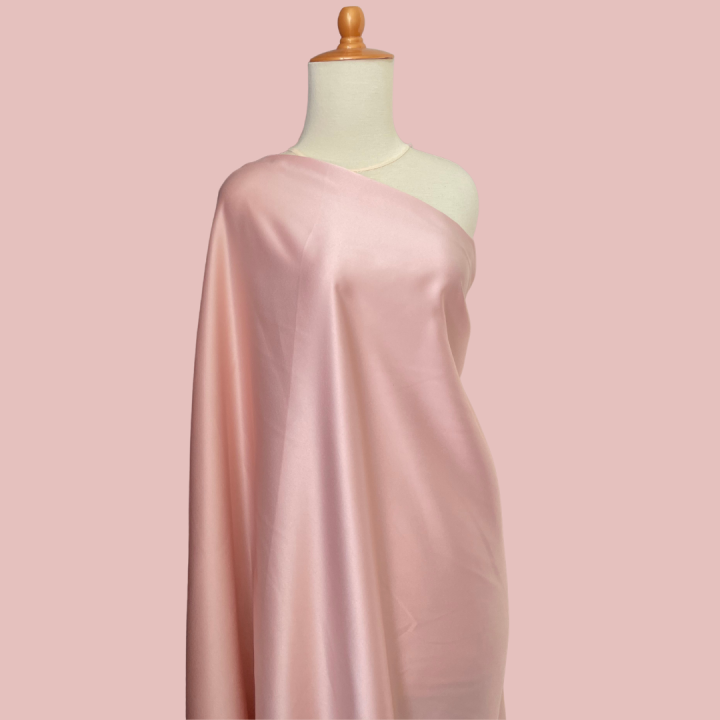 Bahan Kain Satin Velvet Premium Warna Peach Pink Lebar 1.5 M | Lazada ...