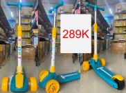 Xe Trượt Scooter 3 Bánh Có Đèn LED Phát Sáng Điều Chỉnh Hướng Thế Hệ Mới