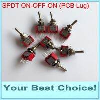 【cw】 10pcs/Lot SPDT 3Pins 3Position ON-OFF-ON Miniature Rocker Toggle SwitchPCB Lug2A/250VAC5A/125VAC