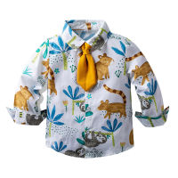 Spring Autumn Kids Shirts Boys Girls Shirts Long Sleeve Cartoon Print Kids Clothes Casual Cotton Shirts Childrens Clothing