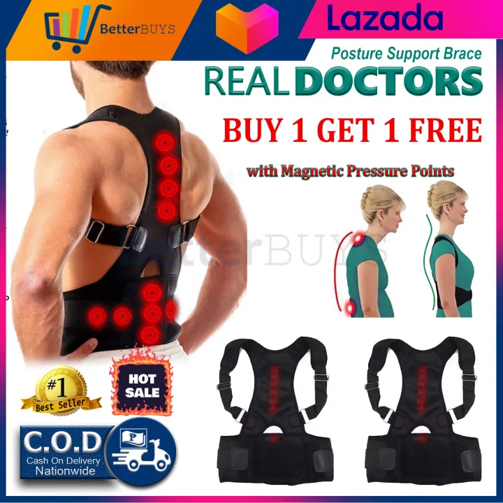 Original Real Doctors Posture Support BUY 1 GET 1 FREE Back Brace