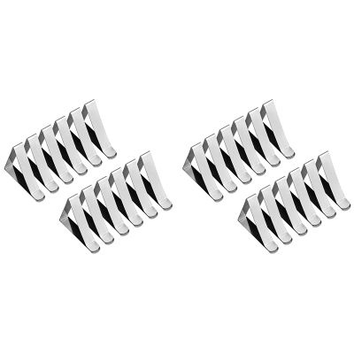 24 Pcs Stainless Steel Tablecloth Clip,Non-Slip Adjustable Table Cover Clamps Clip Table Cloth Holders for Party Picnic