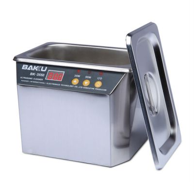 BAKU BK-3550 35W / 50W 0.8L แบบปรับได้จอแสดงผล LCD Ultrasonic Cleaner, AC 220V, EU Plug