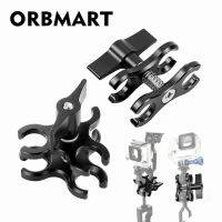 Orbmart โคมไฟ3รูที่ยึดสำหรับดำน้ำกิ๊บติดผมรูปผีเสื้อโครงกระดูก Monut รุ่นอัพเกรดกล้องกีฬาอุปกรณ์เสริมโคมไฟที่หนีบแขน