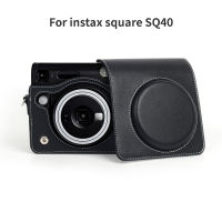 กระเป๋ากล้อง Pu เหมาะสำหรับ Fujifilm Instax SQ40กระเป๋ากล้องกรณีหนังแท้วินเทจพอดีกับกล้องกระเป๋าถ่ายภาพ