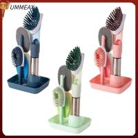 UMMEAX อุปกรณ์ล้างจานสบู่เหลวในครัวเครื่องมือ Pembersih Piring ฟองน้ำล้างจานแปรงด้ามยาวล้างหม้อแปรงทำความสะอาด