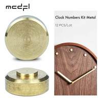 MCDFL Wall Clock Numbers Kit Metal Brass for Wooden Clocks Making Numerals Dots Repair Parts Number Set Home Design Accessories Accessories