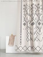 【CW】№  NEW Imitation linen shower curtain Bohemia bathroom Partition curtains Thicken fabric customizable