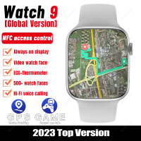 นาฬิกา9เกม GPS Smart Watch ผู้ชายผู้หญิงที่กำหนดเองแบบ Dial เสียงเสมอบนจอแสดงผล IP68กันน้ำ S Mart W Atch สำหรับ Apple Series 8