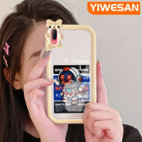 YIWESAN เคสสำหรับ VIVO Y93เคส Y91C Y93S,เคสลายการ์ตูนนักบินอวกาศรุ่นใหม่เคสใสกันกระแทกน่ารักสร้างสรรค์เคสมือถือใสมีเลนส์กล้องถ่ายรูปเคสป้องกันปลอกซิลิโคนใส