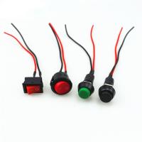 Push button switch car circuit wire speaker electrical mini boat shape round line