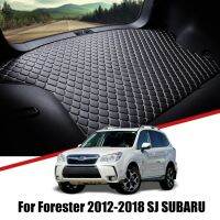 Alas Bagasi Mobil หนังสำหรับ Subaru Forester Z 2012 2013 2014 2015 2016 2017 2018ถาดไลเนอร์กระบะอุปกรณ์ตกแต่งรถยนต์แผ่นผ้าคลุมรองเท้าบู๊ท