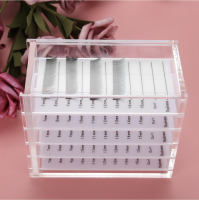 Eyelash Storage Box กล่องพลาสติก สําหรับเก็บอุปกรณ์ขนตา ใส่ขนตาปลอม กาวติดขนตาปลอม กล่อง 5 ชั้น ลิ้นชักใส่ของ เก็บขนตา