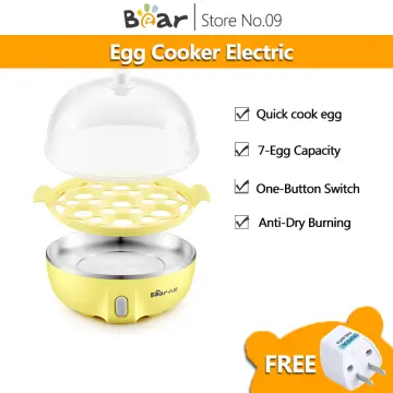Bear Brand Rapid Electric Egg Cooker Poacher Bear, 14 Capacity Egg
