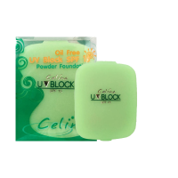 CELINA UV BLOCK OIL FREE POWDER FOUNDATION : เซลิน่า แป้งพัฟ (รีฟิว) x 1 ชิ้น abcmall