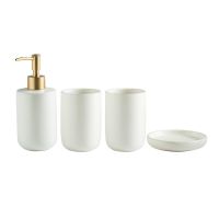 ✥卍 Bathroom Accessory Lotion Dispenser Toothbrush Holder Soap Dish Pump Bottle Cup