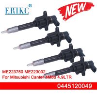 หัวฉีดคอมมอนเรล4ชิ้นหัวฉีด0445120049ดีเซล0445 120 049สำหรับ Mitsubishi Canter 4M50 4.9LTR ME223002 ME223750 MMC-NFZ