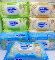 Molfix โมลฟิกซ์ เนเชอรัล นิวบอร์น เจนเทิล/เฟรช/ไฮจินิค เบบี้ไวพส์ ขนาด 80 ชิ้นฟรี20ชิ้น (1ห่อ)