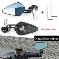 7/8 22mm Motorcycle Rear View Handle Bar End Side Rearview Mirrors fit for Z250 Z300 Z400 Z900 Z650 Z750 Z1000 ER6N ZX10R ER6F