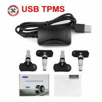 ใหม่ USB Android TPMS ยางความดันการตรวจสอบ Android นำทางยางความดันการตรวจสอบระบบเตือนภัยส่งไร้สาย