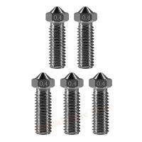 ۩ 5Pcs E3D V5 V6 Hardened Steel 0.4mm Volcano Nozzles for J-Head Hotend Extruder 3D Printer 1.75mm Filament