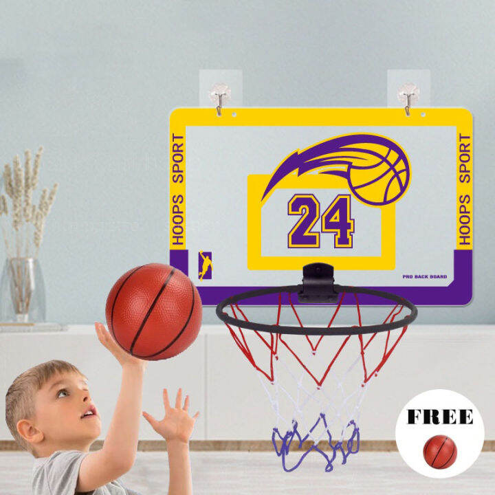 Hanging Door Iron Basketball Hoop Ring Mini Indoor Basketball Folding