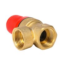 1/2 BSP Female To Female Thread Brass Safety Valve Pressure Drain Relief Valve For Solar Water Heater