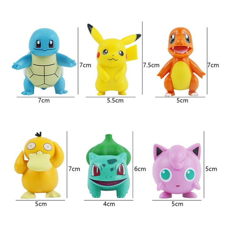 pokemon-anime-action-figures-pikachu-toys-model-charmander-psyduck-squirtle-jigglypuff-bulbasaur-kawaii-collect-dolls-kids-gift