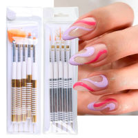 5PcsSet Nail Brush for Manicure Gel Brush for Nail Art Nail Brush Acrylic Liquid Powder Carving Gel Brush Beauty Tools