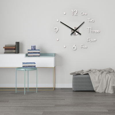 [COD] TikTok และนาฬิกาติดผนังแบบไม่เจาะรู นาฬิกาแขวนแบบเรียบง่ายสไตล์ยุโรปนาฬิกาแขวนห้องนอนห้องรับแขกแบบเงียบ