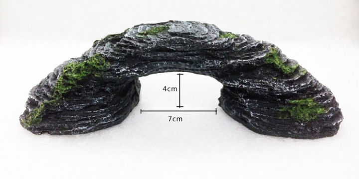zsheng-สะพานหินของประดับทำจากเรซินสำหรับตกแต่งแพลตฟอร์มปีนเขาลายถังเต่าการจัดตู้ปลา