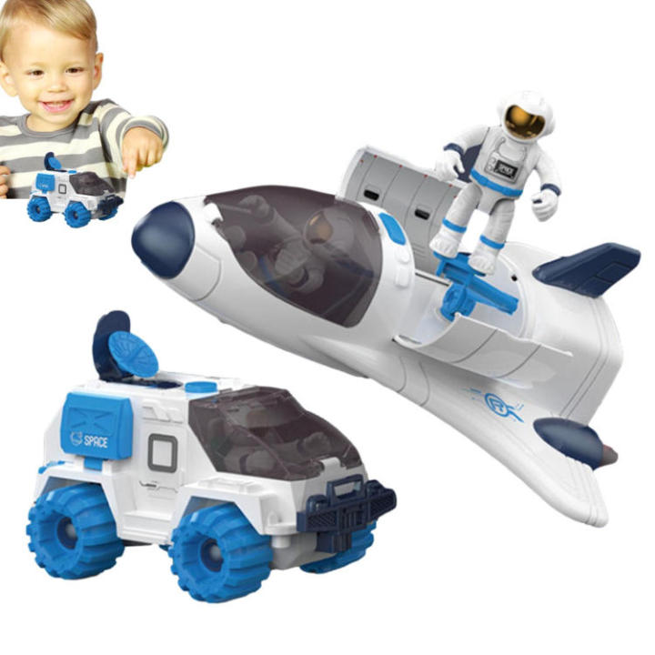 ชุดรถของเล่นและยานอวกาศของเล่นสำหรับเด็ก-จรวดขับเคลื่อนด้วยแบตเตอรี่3-5ของเล่นตกแต่งบ้านสำหรับห้องเนอร์สเซอรี่ห้องนอน