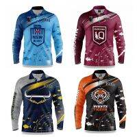 2022 FishFinder Fishing shirts for NSW Blues QLD Maroons Cowboys Wests Tigers