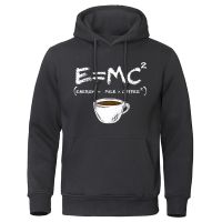 Energy=Milk+Coffee Printing Men Clothing Casual Breathable Hoodie Funny Loose Sportswear Street Oversized Menswear Hoody Size XS-4XL