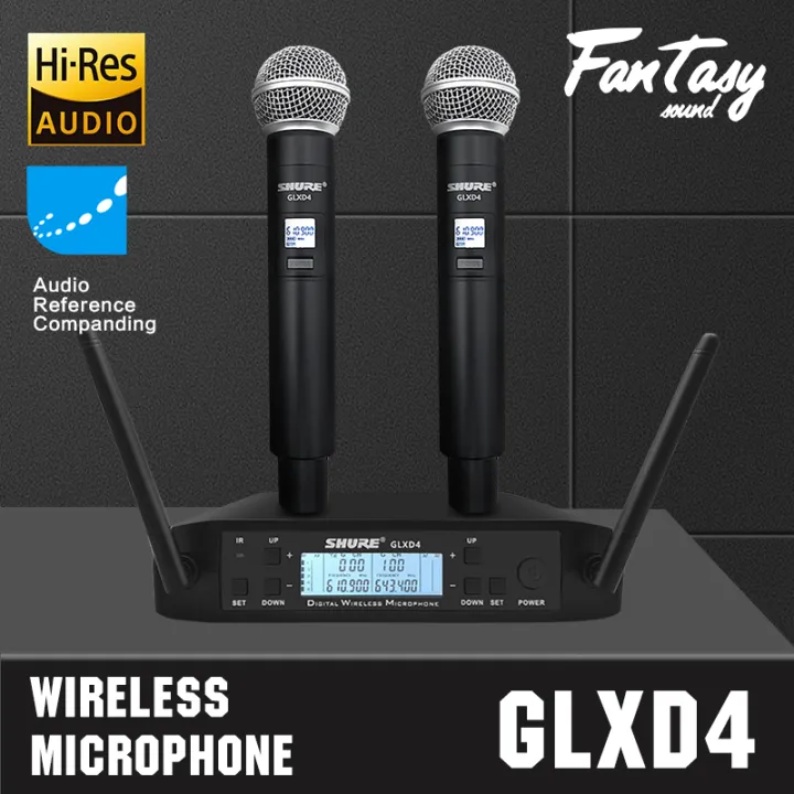 SHURE GLXD4 wireless microphone UHF dual floating mic SM58 The mic is