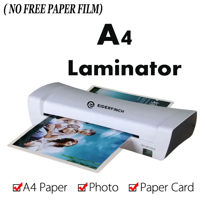 A4 Laminator Hot And Cold Laminating Machine Document Photo Paper Cards